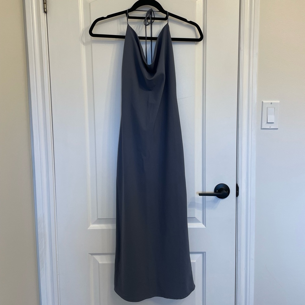 Leith Slip Cowl Neck Dress